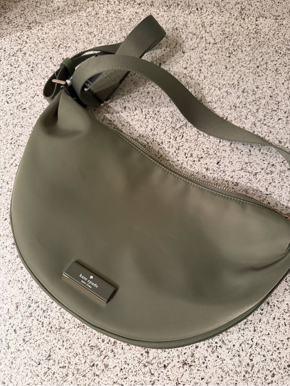 kate spade Olive Green Crescent Shoulder Bag